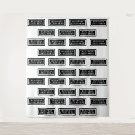 Benutzerdefinierter Step-and-Repeat-Stoffhintergru Wandteppich