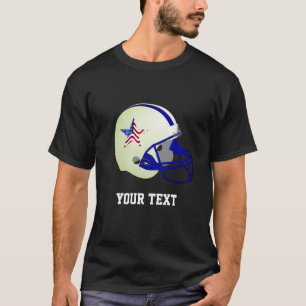 Benutzerdefinierter Stern auf American-Football-He T-Shirt