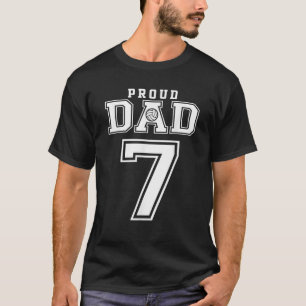 Benutzerdefinierter stolzer Volleyball-Vater Numme T-Shirt