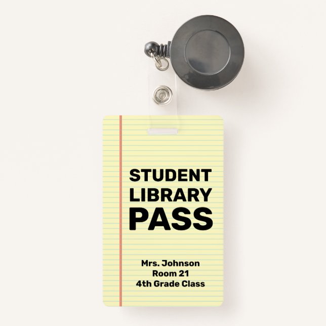 Benutzerdefinierter Studentenbibliothek-Pass Ausweis (Vorderseite mit Rechteck)