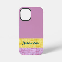 Benutzerdefinierter süßer, girly lila Hintergrund  iPhone 12 Mini Hülle