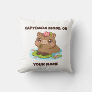 Benutzerdefinierter süßer Kawaii-Capybara-Modus Kissen