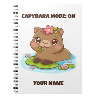 Benutzerdefinierter Süßer Kawaii Capybara-Modus Notizblock