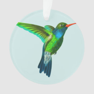 Benutzerdefinierter süßer Kolibri-Foto-Schmuck Ornament