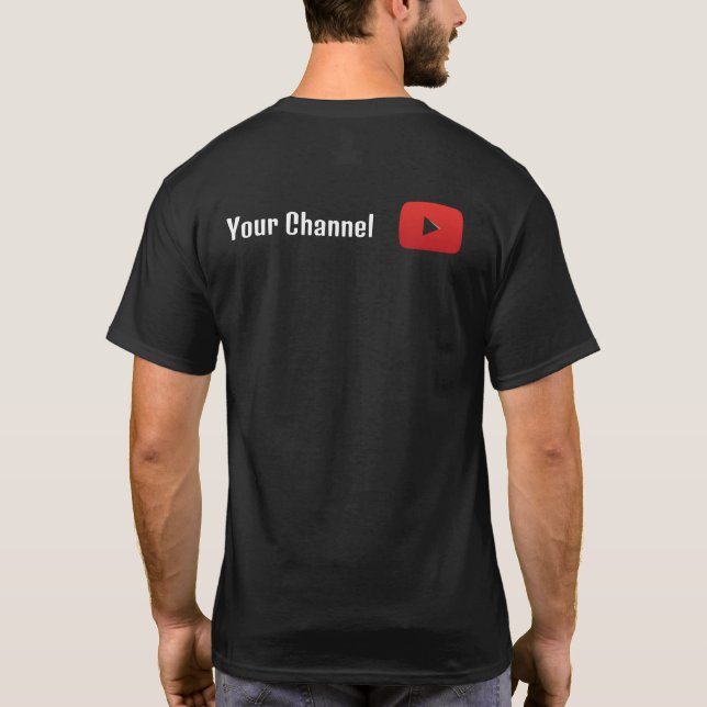 Benutzerdefinierter T - Shirt für das Black YouTub (Rückseite)
