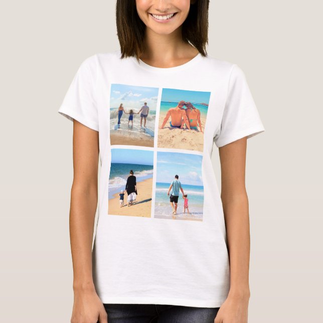 Benutzerdefinierter T - Shirt für FotoCollage Pers (Vorderseite)