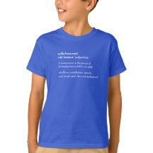 Benutzerdefinierter T - Shirt für jugendliche Wört