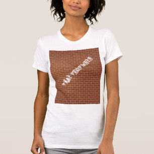 Benutzerdefinierter T - Shirt mit Ziegelmauer