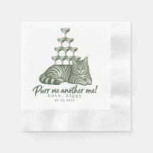 Benutzerdefinierter Tabby-Katze Trinkturm Purr Me