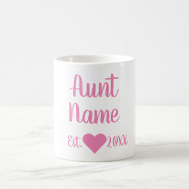 Benutzerdefinierter Tante etablierte rosa Tasse