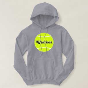 Benutzerdefinierter Tennis-Teamname oder Textfraue Hoodie