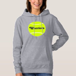 Benutzerdefinierter Tennis-Teamname oder Textfraue Hoodie