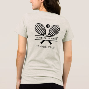 Benutzerdefinierter Tennisclub-Name Team-Spieler-Z Tri-Blend Shirt