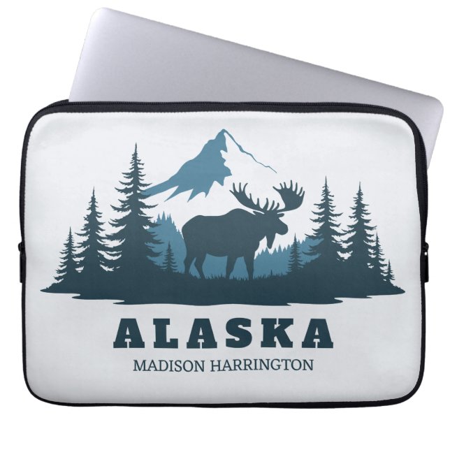 Benutzerdefinierter Text ALASKA Laptopschutzhülle (Vorderseite)