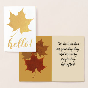 Benutzerdefinierter Text aus Herbst Folienkarte