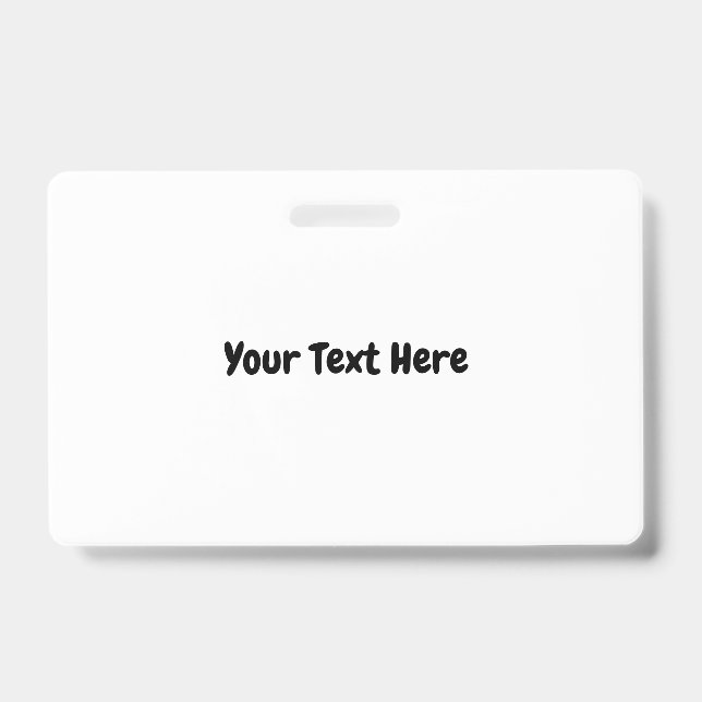 Benutzerdefinierter Text Ausweis (Vorderseite)