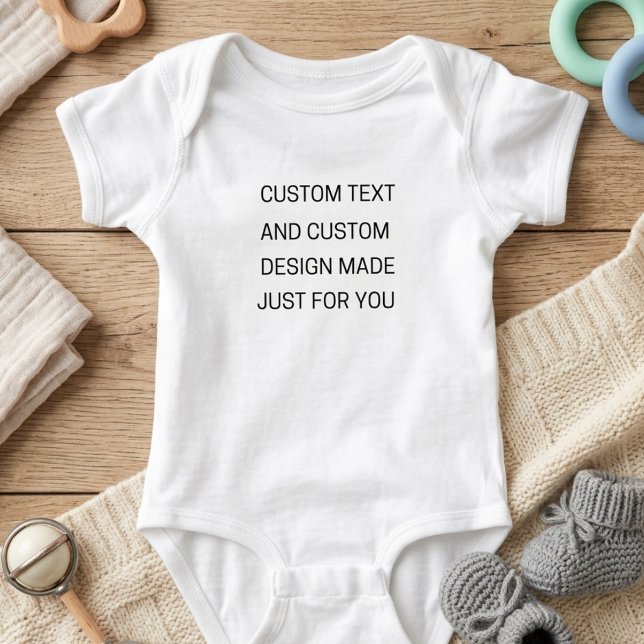Benutzerdefinierter Text Baby Bodysuit Strampler (Von Creator hochgeladen)