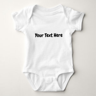 Benutzerdefinierter Text Baby Strampler