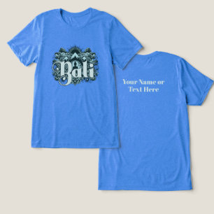 Benutzerdefinierter Text Bali Tri-Blend Shirt