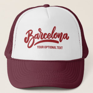 Benutzerdefinierter Text Barcelona Truckerkappe