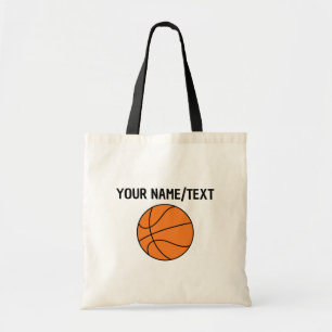 Benutzerdefinierter Text Basketball Herren Basic T Tragetasche