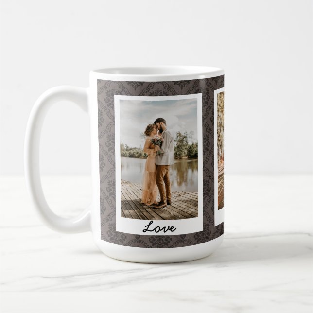 Benutzerdefinierter Text/Bilder Viktorianischer Vi Kaffeetasse (Links)