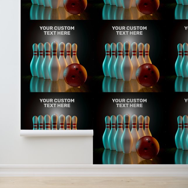 Benutzerdefinierter Text-Bowling Tapete (Anwendung)