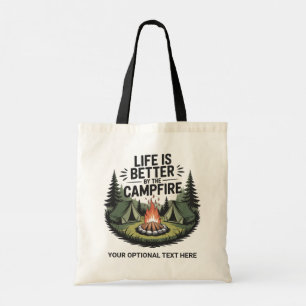 Benutzerdefinierter Text Camping Tragetasche