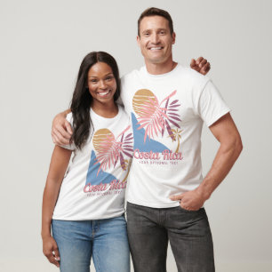 Benutzerdefinierter Text Costa Rica T-Shirt