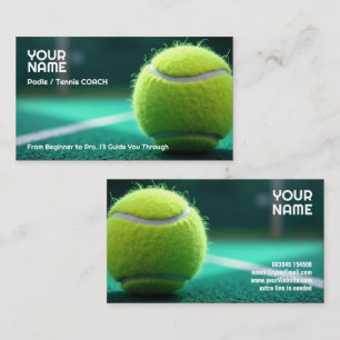 🎾Benutzerdefinierter Text, Court Cred Padel- oder Visitenkarte