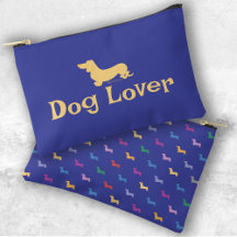 Benutzerdefinierter Text-Dackeln Blauer farbiger M