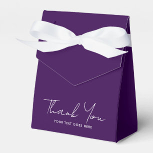 Benutzerdefinierter Text Danke Einfarbig Elegant L Geschenkschachtel