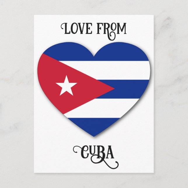 Benutzerdefinierter Text der Cuba Liebe Postkarte (Vorderseite)