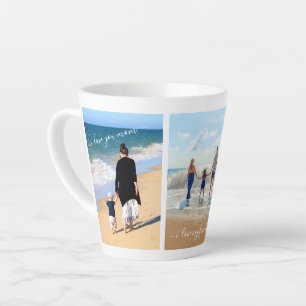 Benutzerdefinierter Text der Tasse für FotoCollage