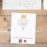 Benutzerdefinierter Text des Firmenlogos qr Flyer<br><div class="desc">Weißer Hintergrund. Personalisieren Sie Ihr Firmenlogo,  Ihren Namen,  Ihre Adresse,  Ihren Text,  Ihren eigenen QR-Code und fügen Sie ihn Ihrem Instragentenkonto hinzu. Sie können auch Text auf der Rückseite hinzufügen.</div>