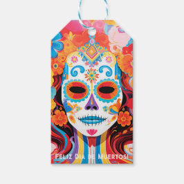 Benutzerdefinierter Text Dia de Muertos La Calaver Geschenkanhänger