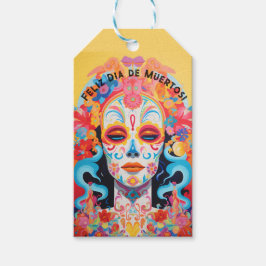 Benutzerdefinierter Text Dia de Muertos La Calaver Geschenkanhänger