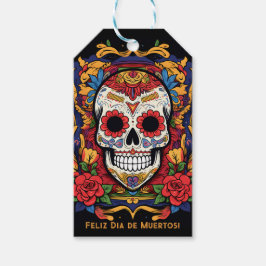 Benutzerdefinierter Text Dia de Muertos ☠️ Sugar S Geschenkanhänger