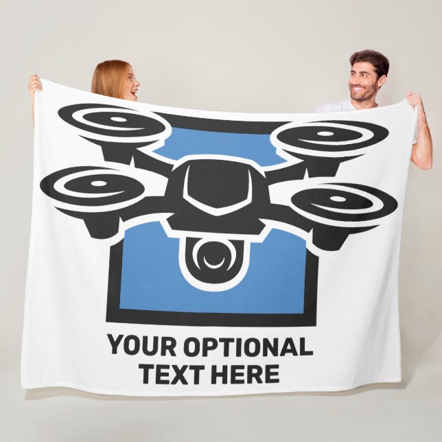Benutzerdefinierter Text-Drossel Fleecedecke (Beispiel)