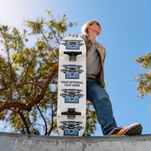 Benutzerdefinierter Text-Drossel Skateboard