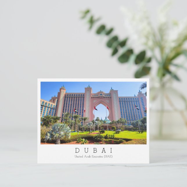 Benutzerdefinierter Text, Dubai, Postkarte der Ver (Stehend Vorderseite)
