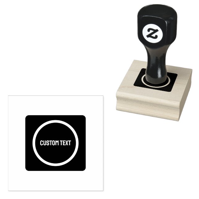 Benutzerdefinierter Text - Eindeutiger Nachrichten Gummistempel (Stempel)