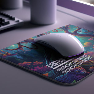 Benutzerdefinierter Text Enchanted Jungle Monkeys  Mousepad