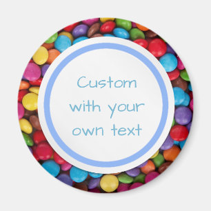 Benutzerdefinierter Text Farbe Taste Candy Magnet