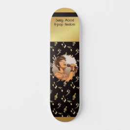 Benutzerdefinierter Text + Foto K-Pop-Fan Faux-Gol Skateboard