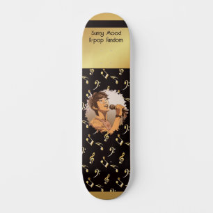 Benutzerdefinierter Text + Foto K-Pop-Fan Faux-Gol Skateboard