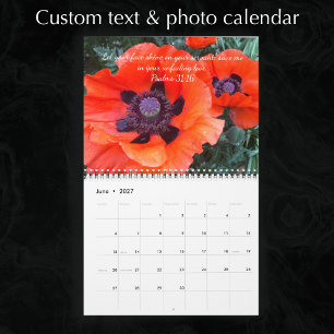 Benutzerdefinierter Text & Fotos Inspirationsbibel Kalender