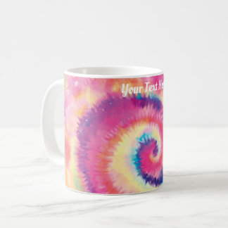 Benutzerdefinierter Text/ Fun 60er Gefärbte Krawat Kaffeetasse