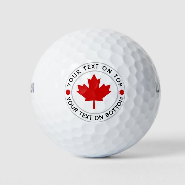 Benutzerdefinierter Text für Ahornblättern in Kana Golfball (Vorderseite)