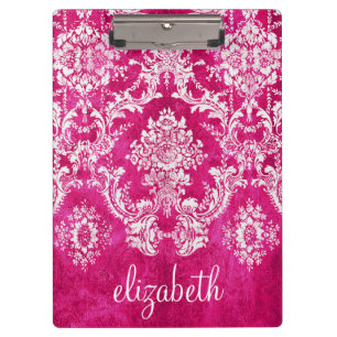Benutzerdefinierter Text für das Muster des rosa  Klemmbrett